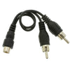 ACCL 6in RCA Female to Dual RCA Male Splitter/Adapter