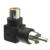 ACCL RCA Female to RCA Male Right Angle Adapter 90 Degree Elbow