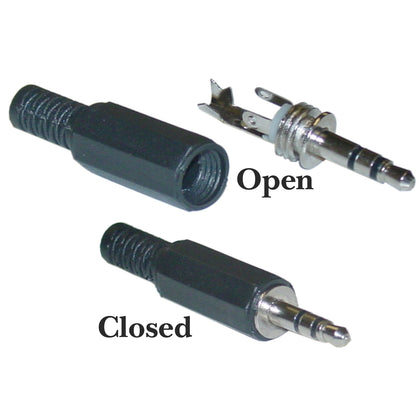 ACCL 3.5mm Stereo Male Connector with Plastic Hood