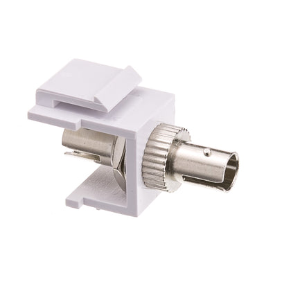 ACCL Keystone ST Fiber Optic Network Coupler, White