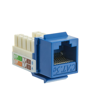 ACCL RJ45 Female to 110 Punch Down Cat5e Keystone Jack, Blue