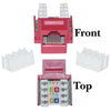 ACCL RJ45 Female to 110 Punch Down Cat5e Keystone Jack, Red