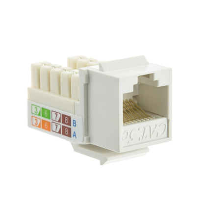 ACCL RJ45 Female to 110 Punch Down Cat5e Keystone Jack, White