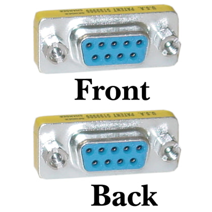 ACCL DB9 Female to DB9 Female Serial Mini Gender Changer/Coupler