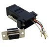 ACCL DB9 Female to RJ12 Jack Modular Adapter, Black