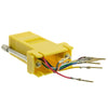 ACCL DB9 Male to RJ45 Jack Modular Adapter, Yellow