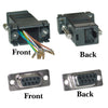 ACCL DB9 Female to RJ45 Jack Modular Adapter, Black