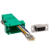ACCL DB9 Female to RJ45 Jack Modular Adapter, Green