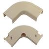 ACCL 1.75in Surface Mount Cable Raceway Flat 90 Degree Elbow, Ivory