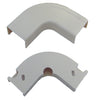 ACCL 1.25in Surface Mount Cable Raceway Flat 90 Degree Elbow, White