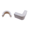 ACCL 1.25in Surface Mount Cable Raceway Outside Elbow 90 Degree, White