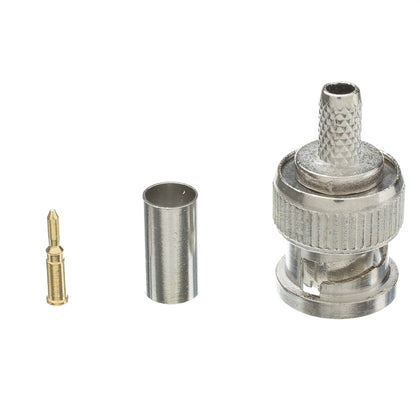 ACCL RG58 Solid Core BNC Male Crimp Connector (3 Pieces/Set)