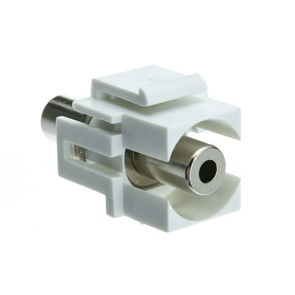 ACCL Recessed 3.5mm Stereo Female Coupler Keystone Insert, White