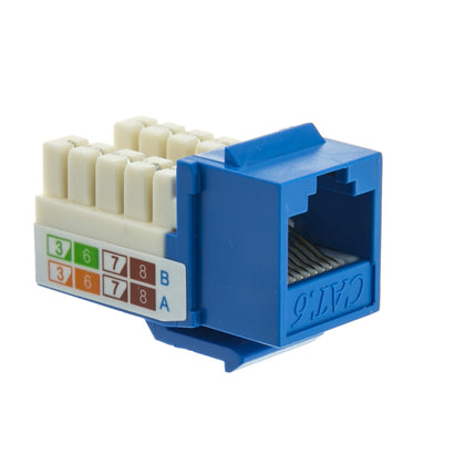 ACCL RJ45 Female to 110 Punch Down Cat6 Keystone Jack, Blue