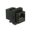 ACCL RJ45 Female Cat6 Keystone Inline Coupler, Black