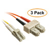 ACCL 19.68ft (6 Meter) LC to SC Fiber Optic Cable, Multimode, Duplex, 50/125