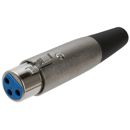 ACCL 3P XLR Female Microphone Connector – Silver
