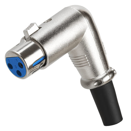 ACCL 3P XLR Female Right Angle Microphone Connector