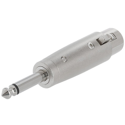 ACCL 3P XLR Jack to 6.35mm Mono Plug Adapter