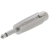 ACCL 3P XLR Jack to 6.35mm Mono Plug Adapter