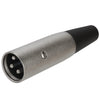ACCL 3P XLR Male Microphone Connector – Silver