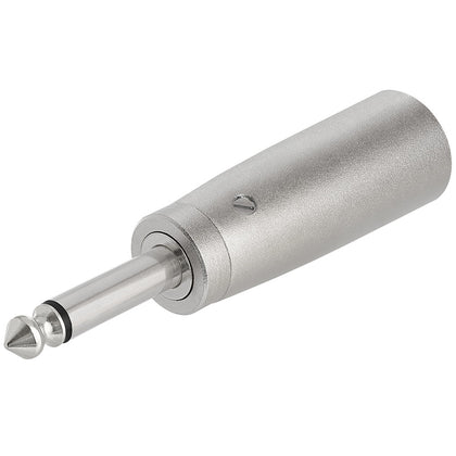 ACCL 3P XLR Plug to 6.35mm Mono Plug Adapter