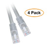 ACCL 14 Feet RJ45 Snagless/Molded Boot Gray Cat5e Crossover Ethernet Lan Cable