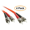 ACCL 3.28ft (1 Meter) ST to ST Fiber Optic Cable, Multimode, Duplex, 62.5/125