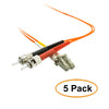 ACCL 6.56ft (2 Meter) LC to ST Fiber Optic Cable, Multimode, Duplex, 62.5/125