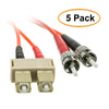 ACCL 13.12ft (4 Meter) SC to ST Fiber Optic Cable, Multimode, Duplex, 62.5/125