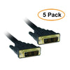 ACCL 50ft DVI-D Male to Male Single Link Cable, Black