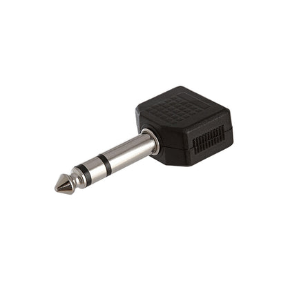 ACCL 6.35mm Stereo Plug to 2x3.5mm Mono Jack Adapter