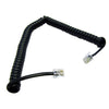 ACCL 15ft Headset to Phone Coiled Cable (Voice), RJ22 (4P/4C) Male to Male, Reverse, Black