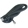 ACCL 25ft Headset to Phone Coiled Cable (Voice), RJ22 (4P/4C) Male to Male, Reverse, Black